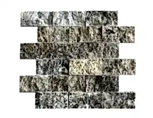 Gümüş Traverten Fileli Patlatma Taş 5x10 cm